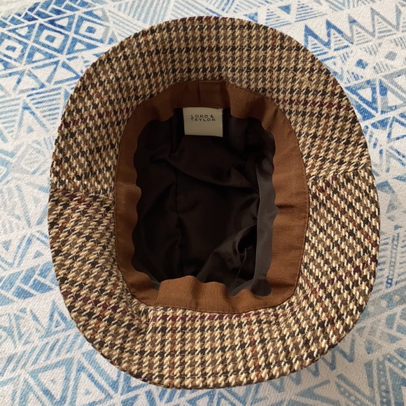 Houndstooth Wool Hat - Picture 3 of 6